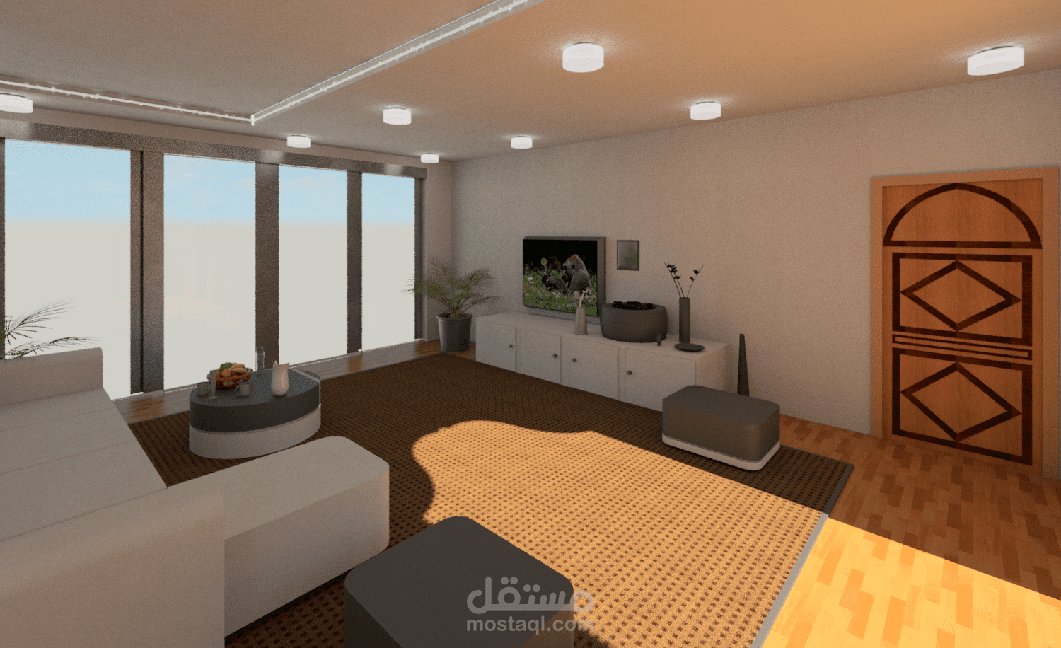 تصميم داخلي لصالون