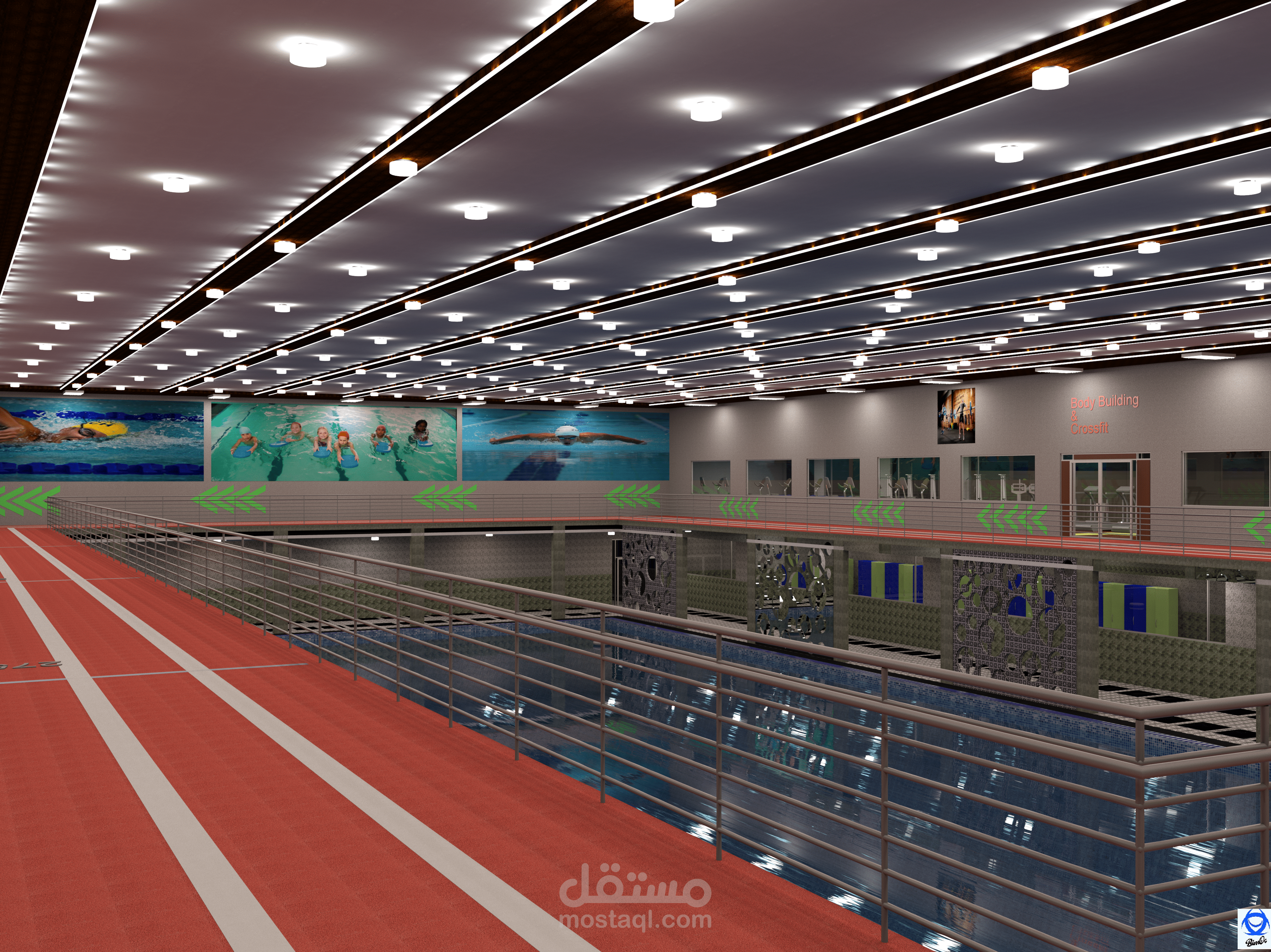 تصميم داخلي لجيم