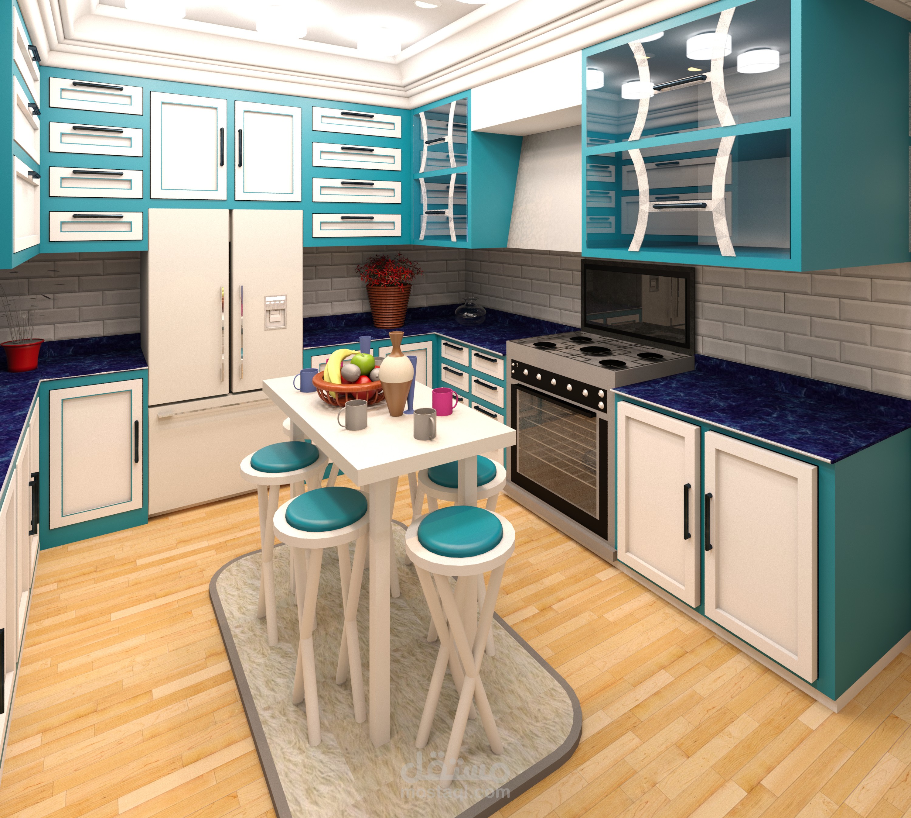 تصميم داخلي لمطبخ