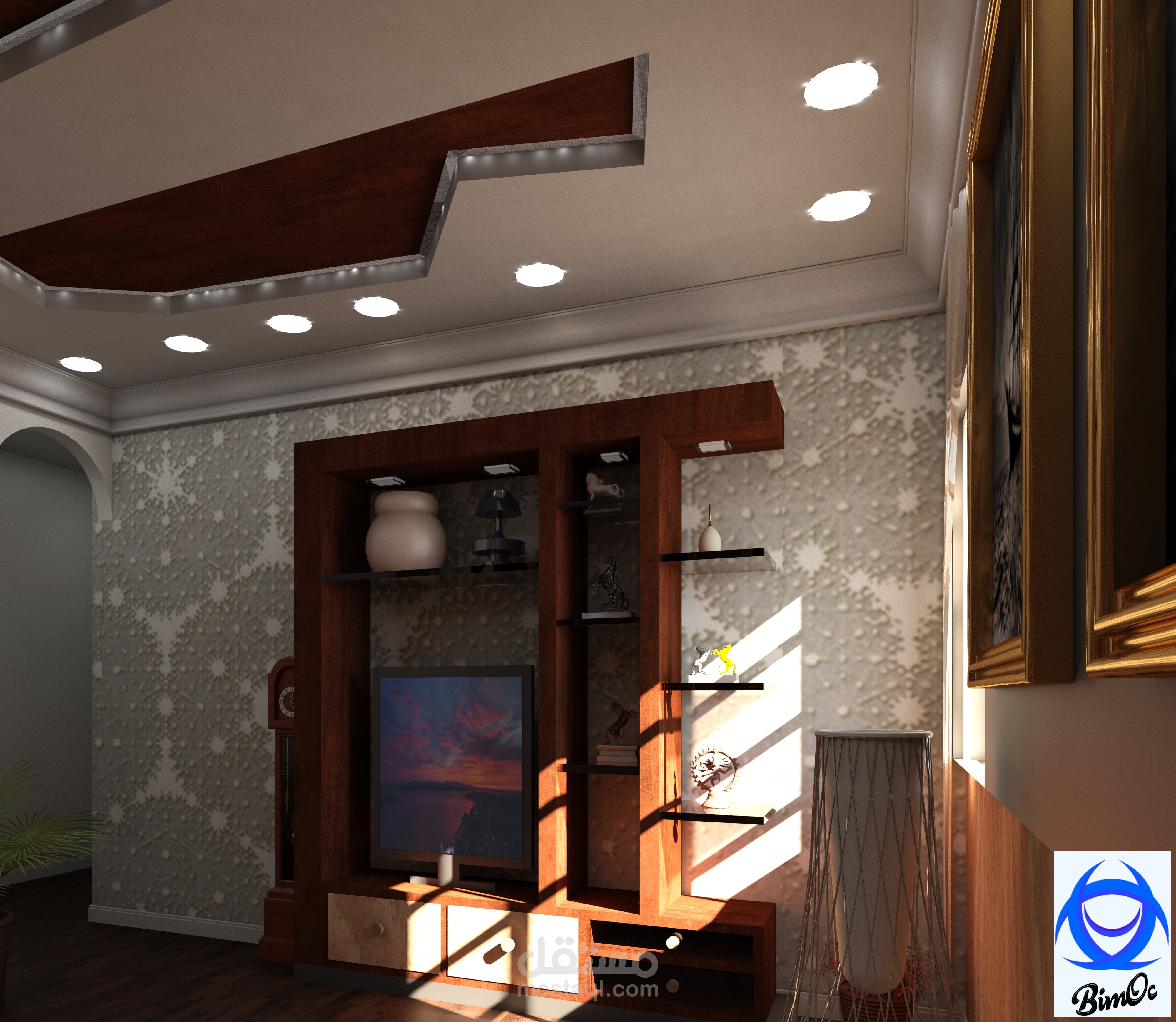 تصميم داخلي لصالون