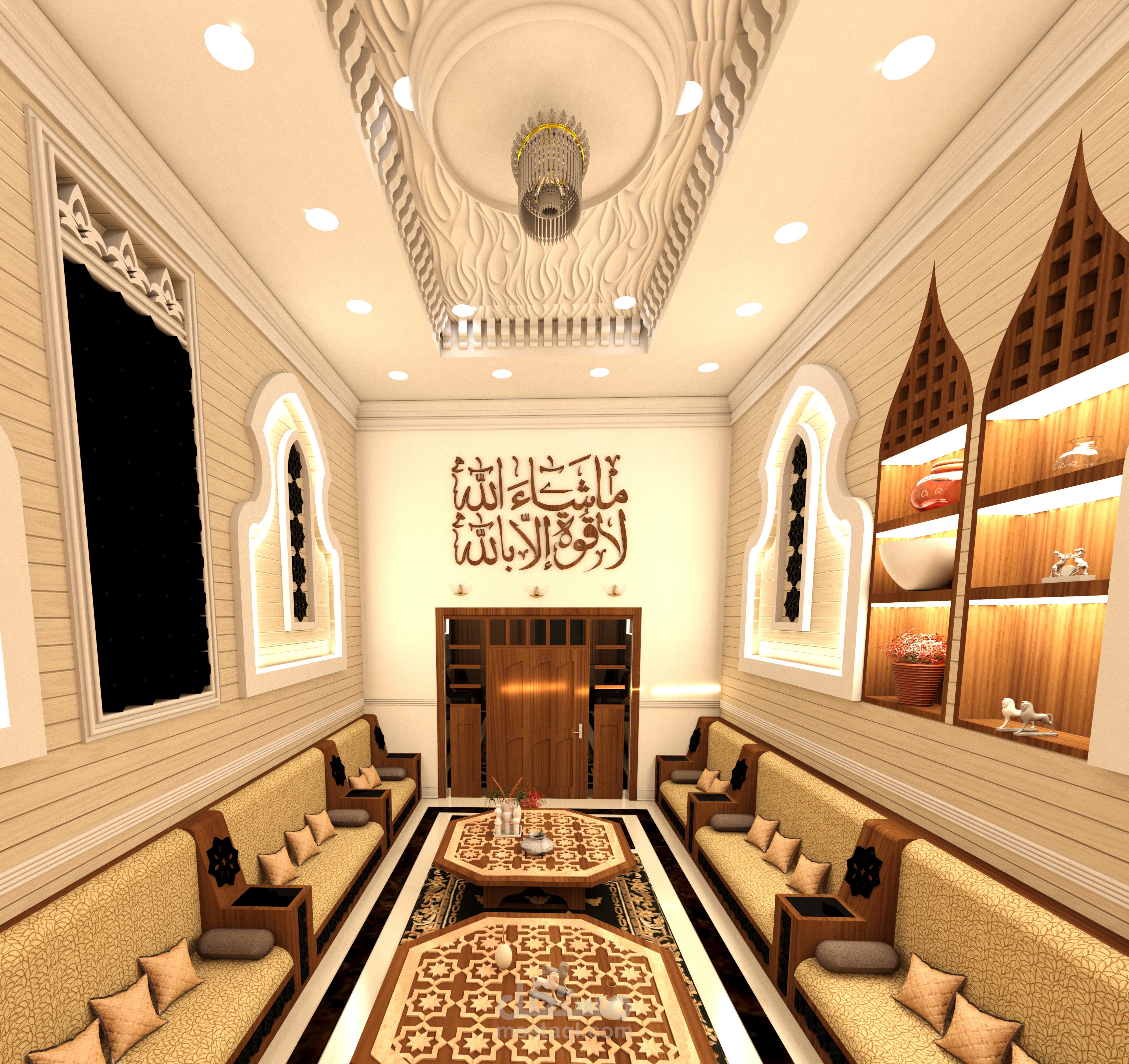 تصميم داخلي لصالون