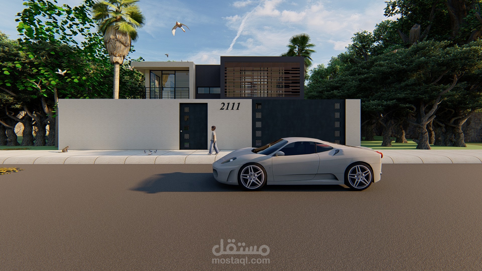 تصميم فيلا مودرن بالسعودية