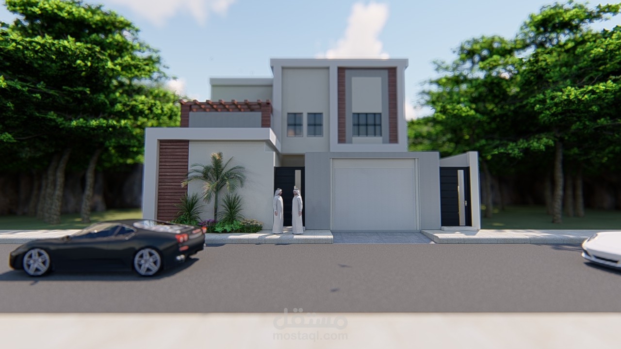 تصميم واجهة فيلا