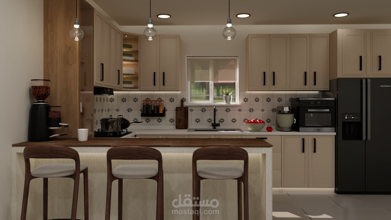 مطبخ على الطراز الحديث