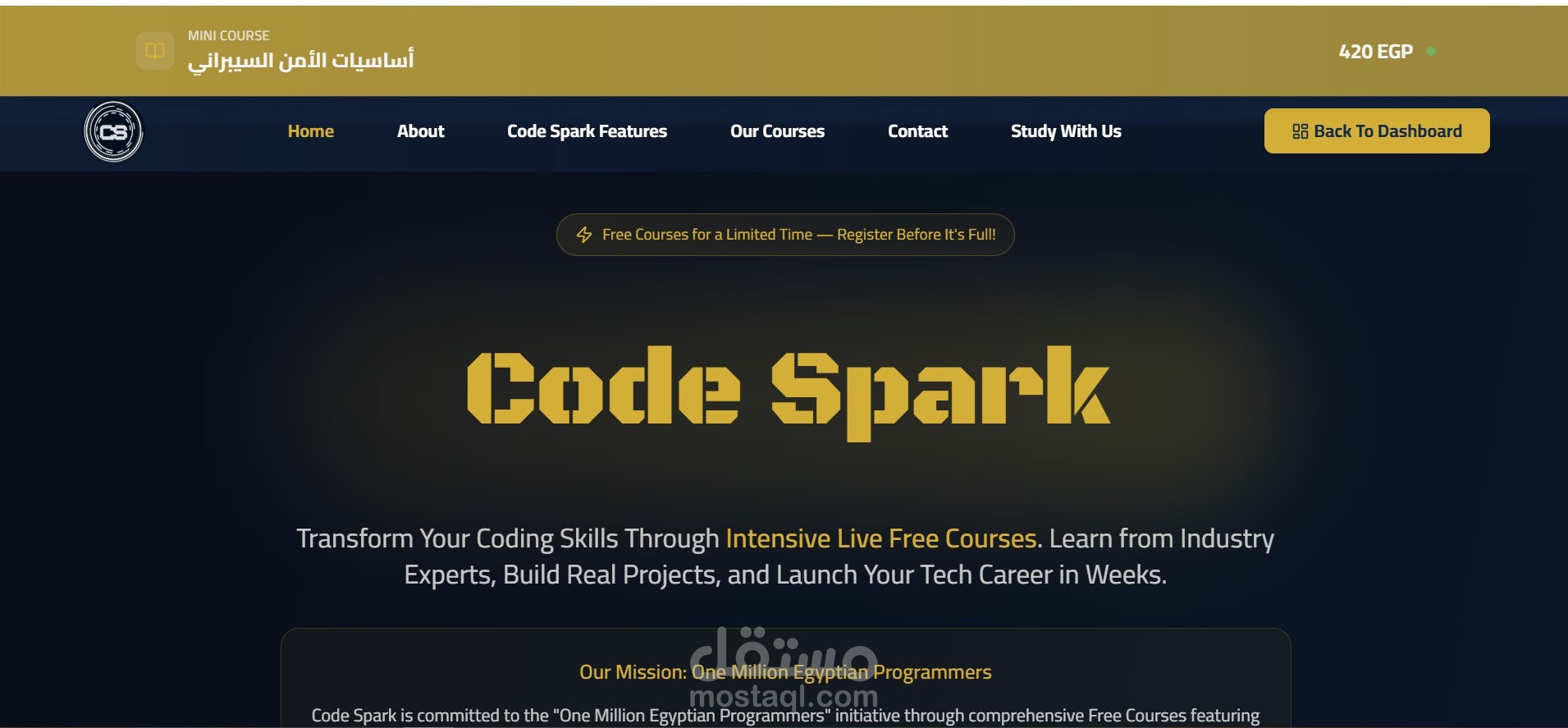 Code Spark Academiy Platform