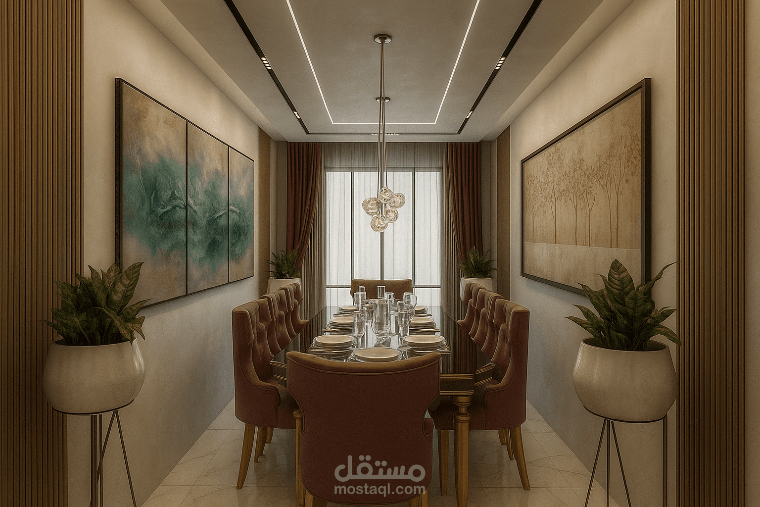 صاله طعام فاخرة