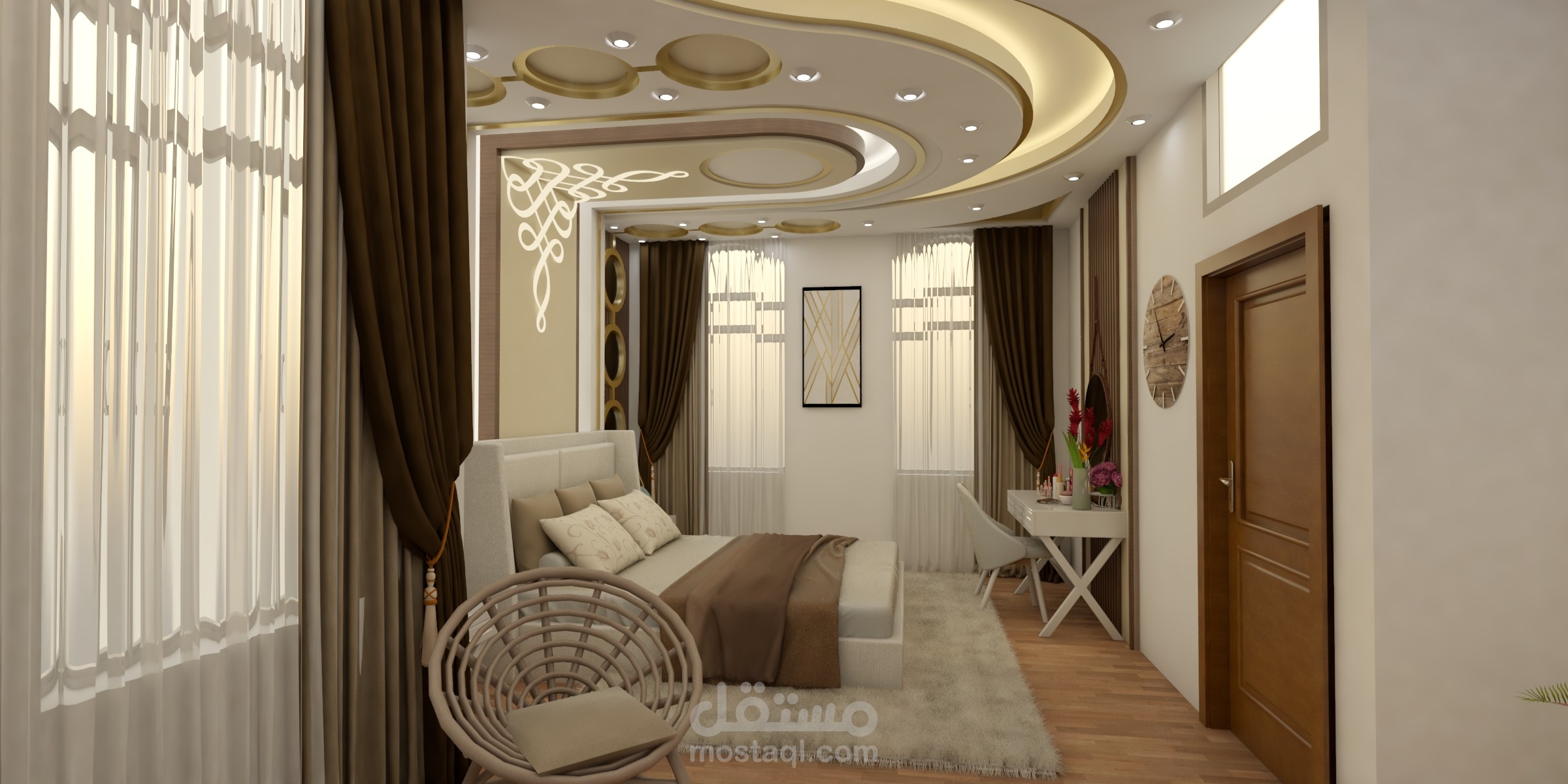 غرفه نوم فاخرة