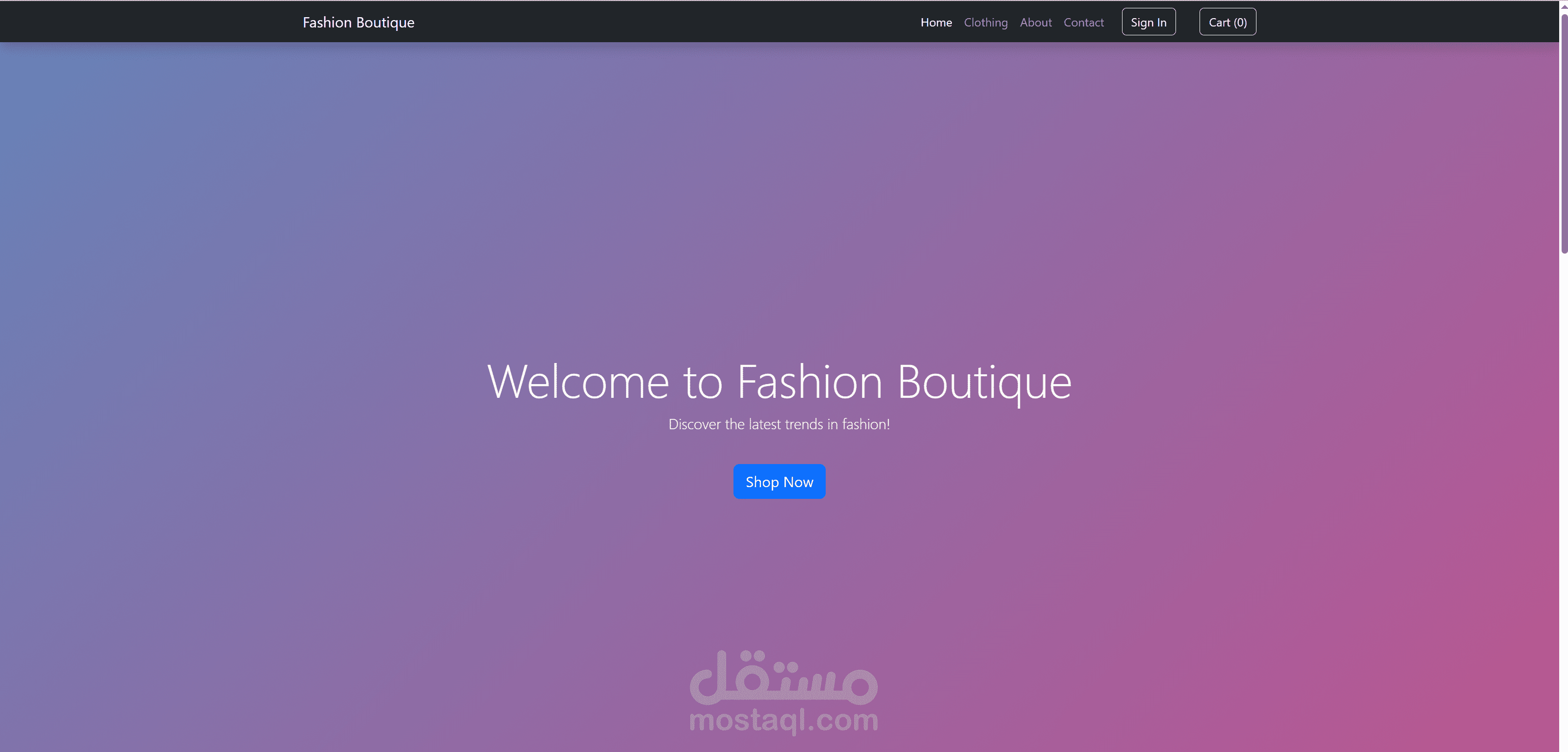 website for ecommerce site
