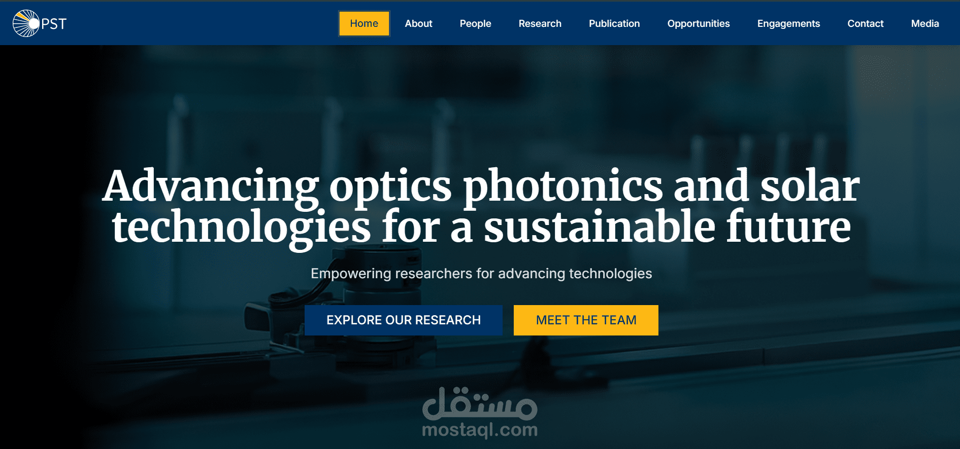 موقع مختبر أبحاث OPST Research Lab - جامعة الإسكندرية
