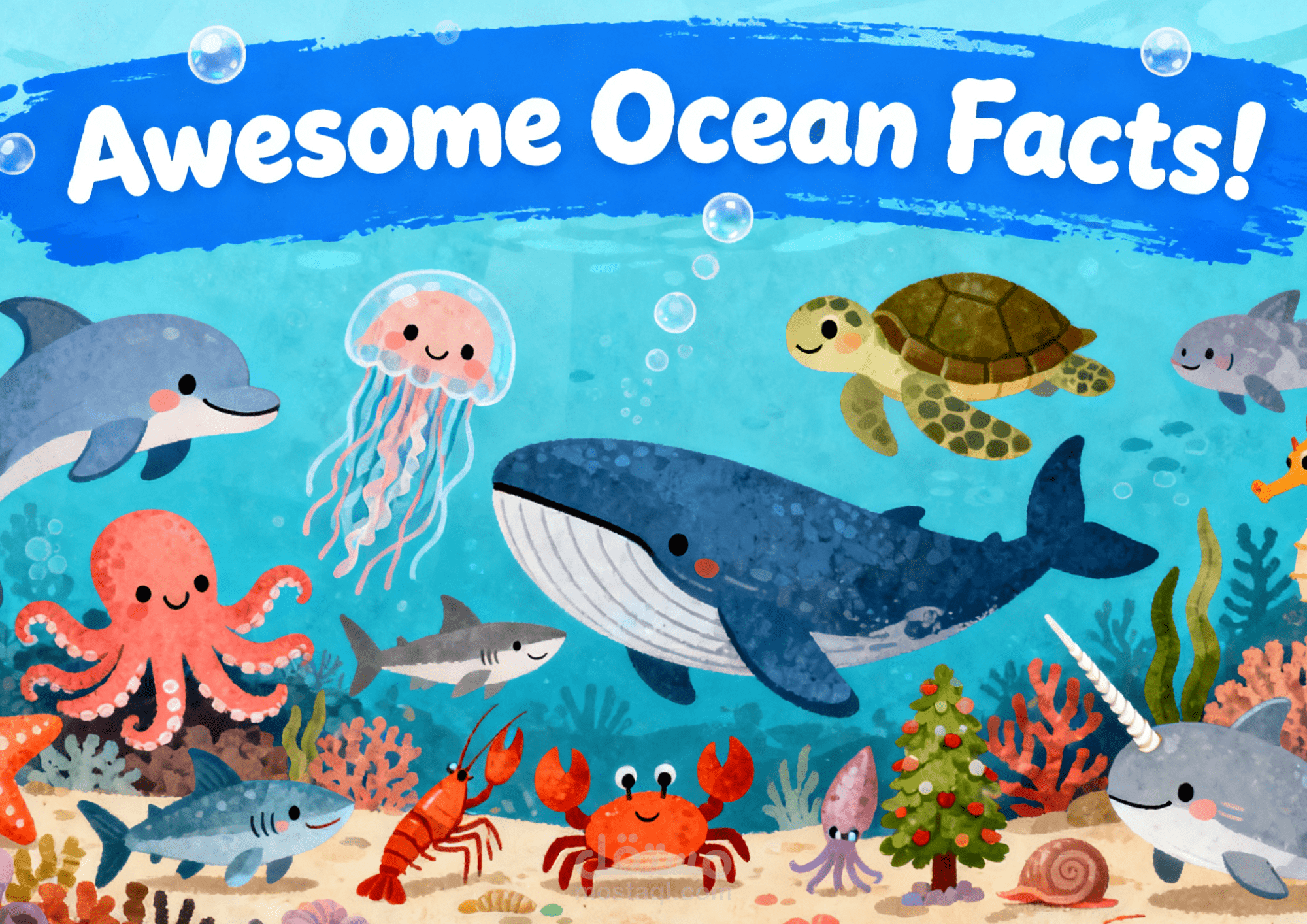 Amazing Ocean Animals: Printable Fun Fact Cards for Kids