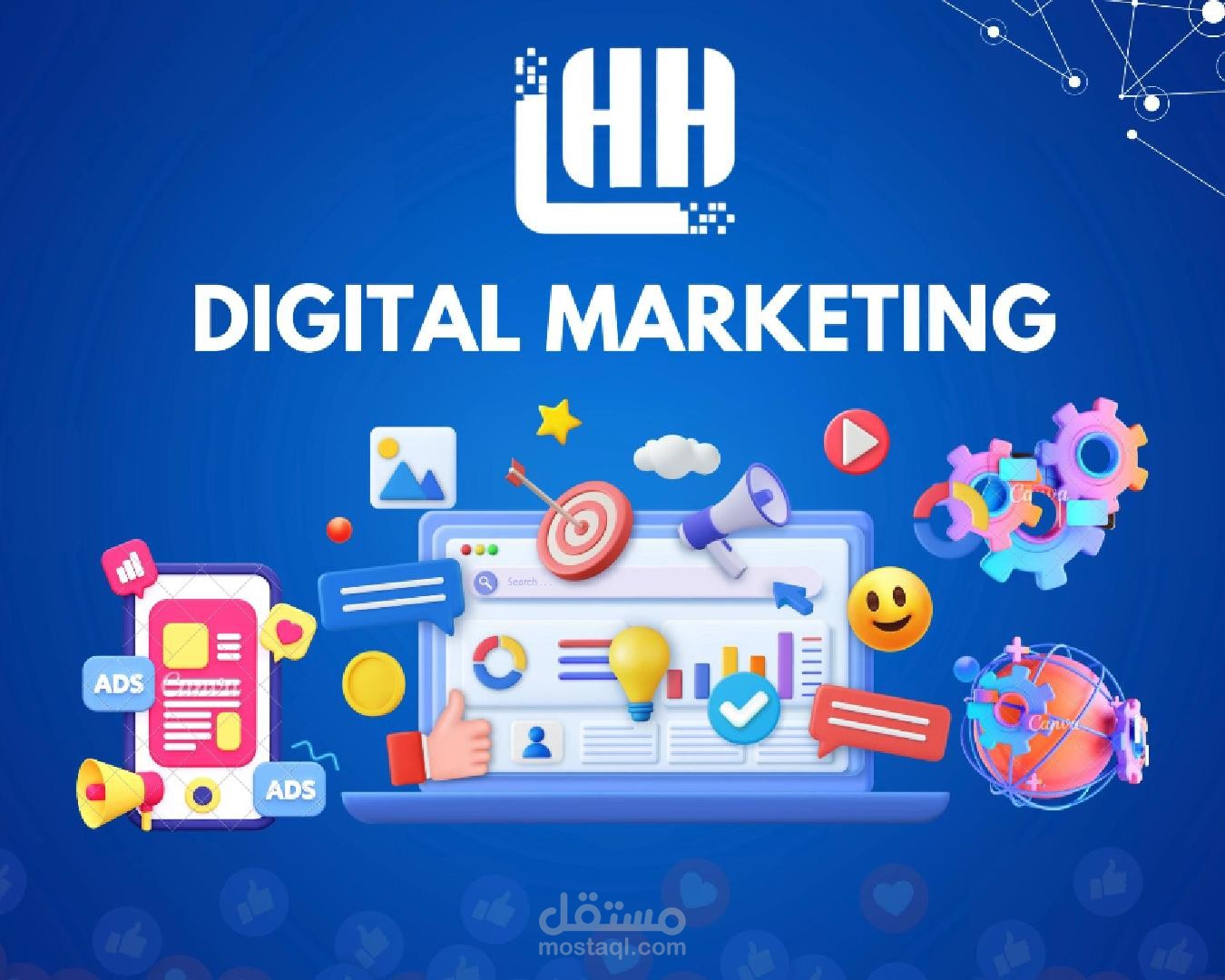 "إنتاج موشن جرافيك كامل لشركة LHH – تصميم، تحريك، مونتاج