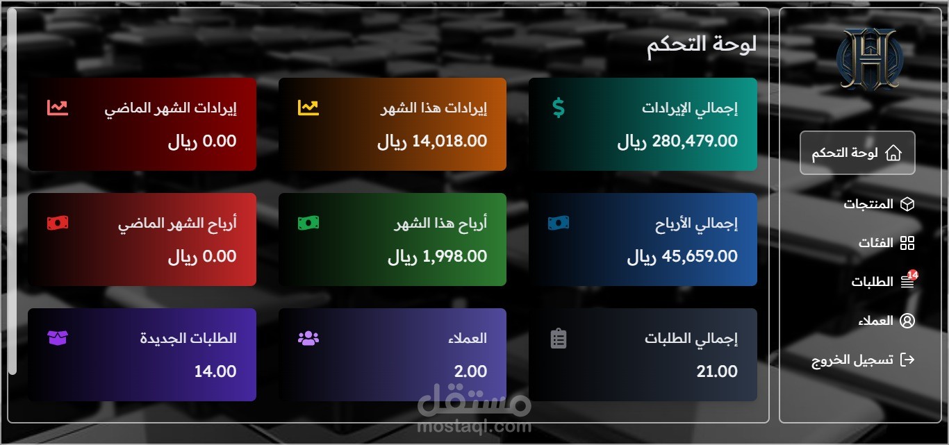نظام إدارة متجر إلكتروني