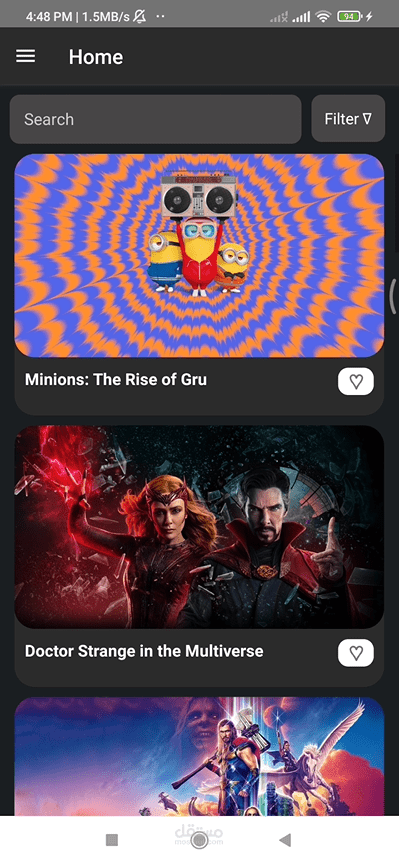تطبيق أفلام احترافي باستخدام React Native