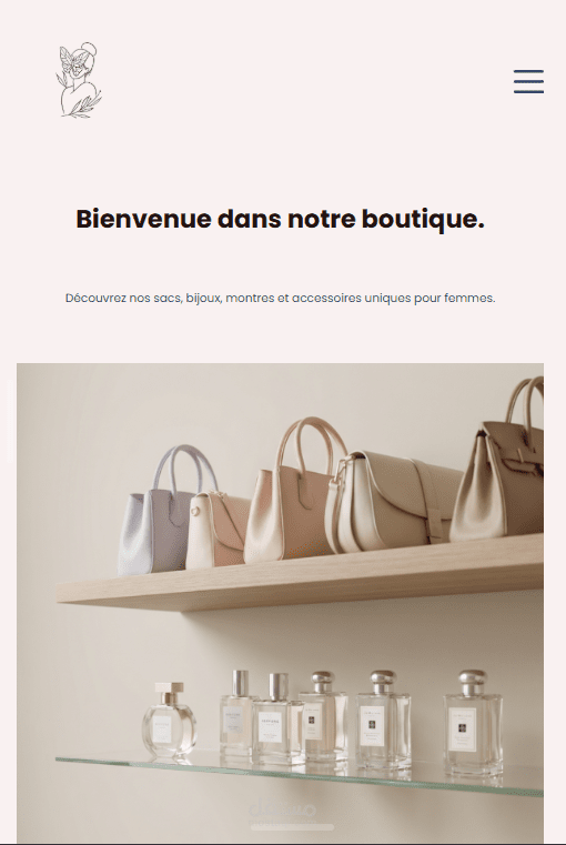 متجر الكتروني لبيع ملحقات واكسسوارات نساء عصرية