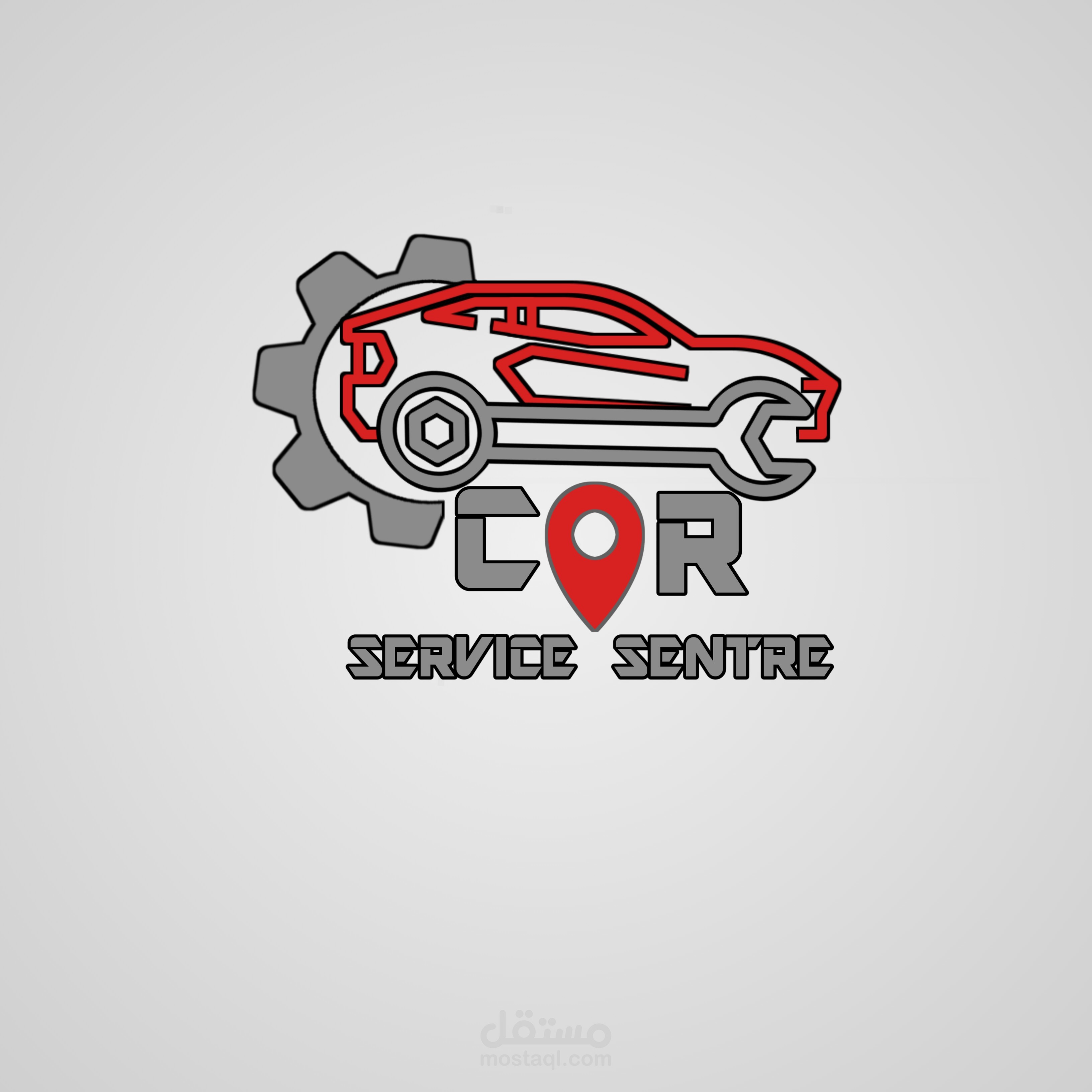 تصميم شعار احترافي لمركز صيانة سيارات