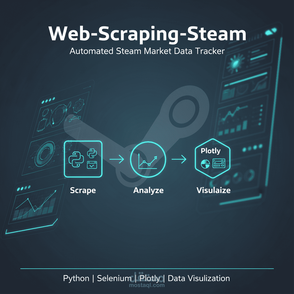 Steam Web Scraping - استخراج المعلومات من موقع ستيم