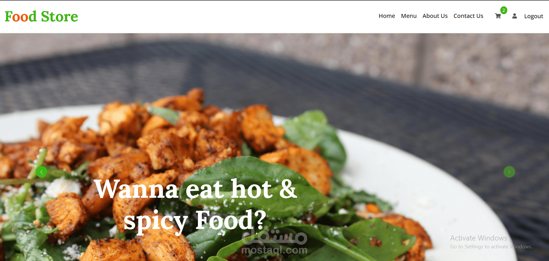 Foody Ecommerce website