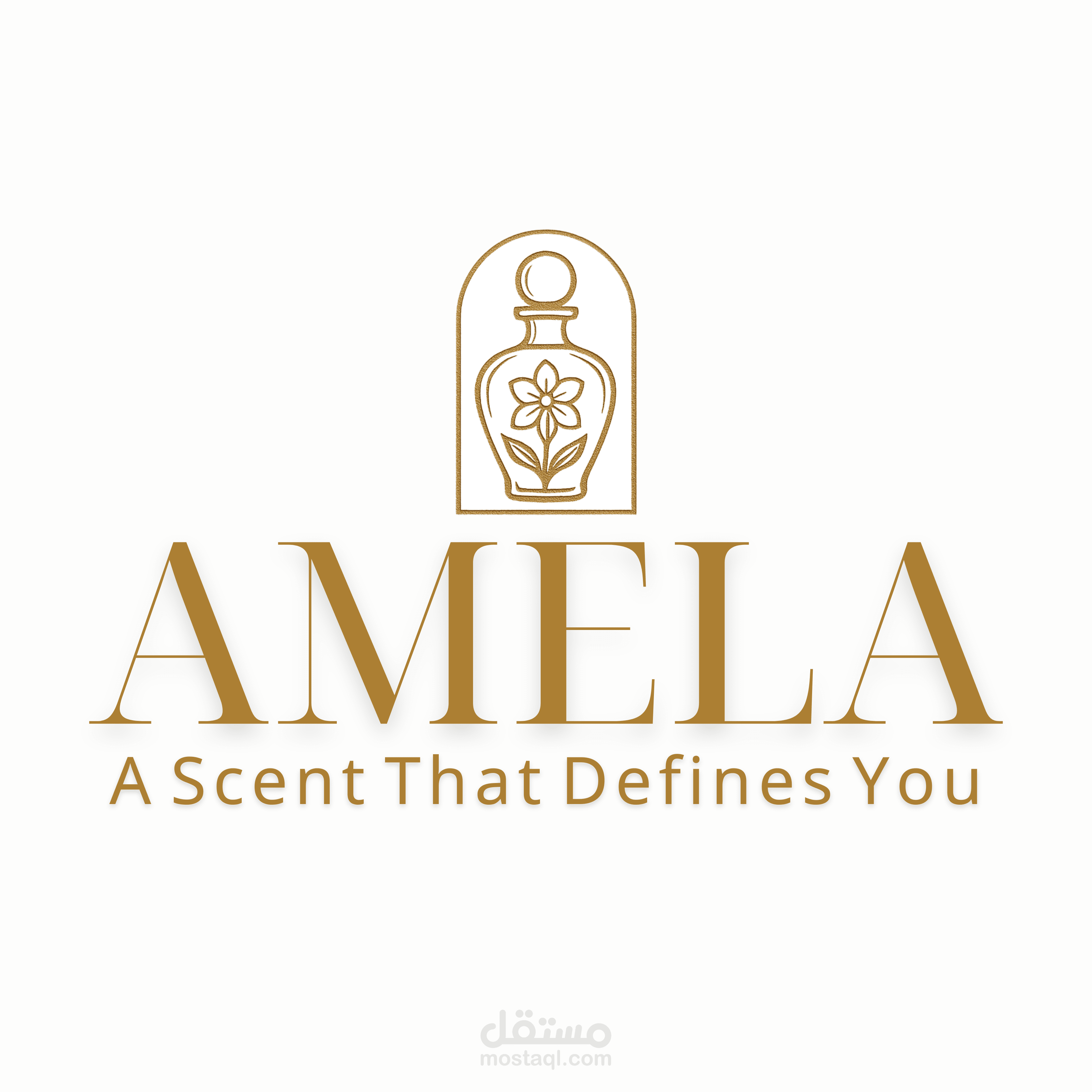 تصميم هوية موقع amila للعطور