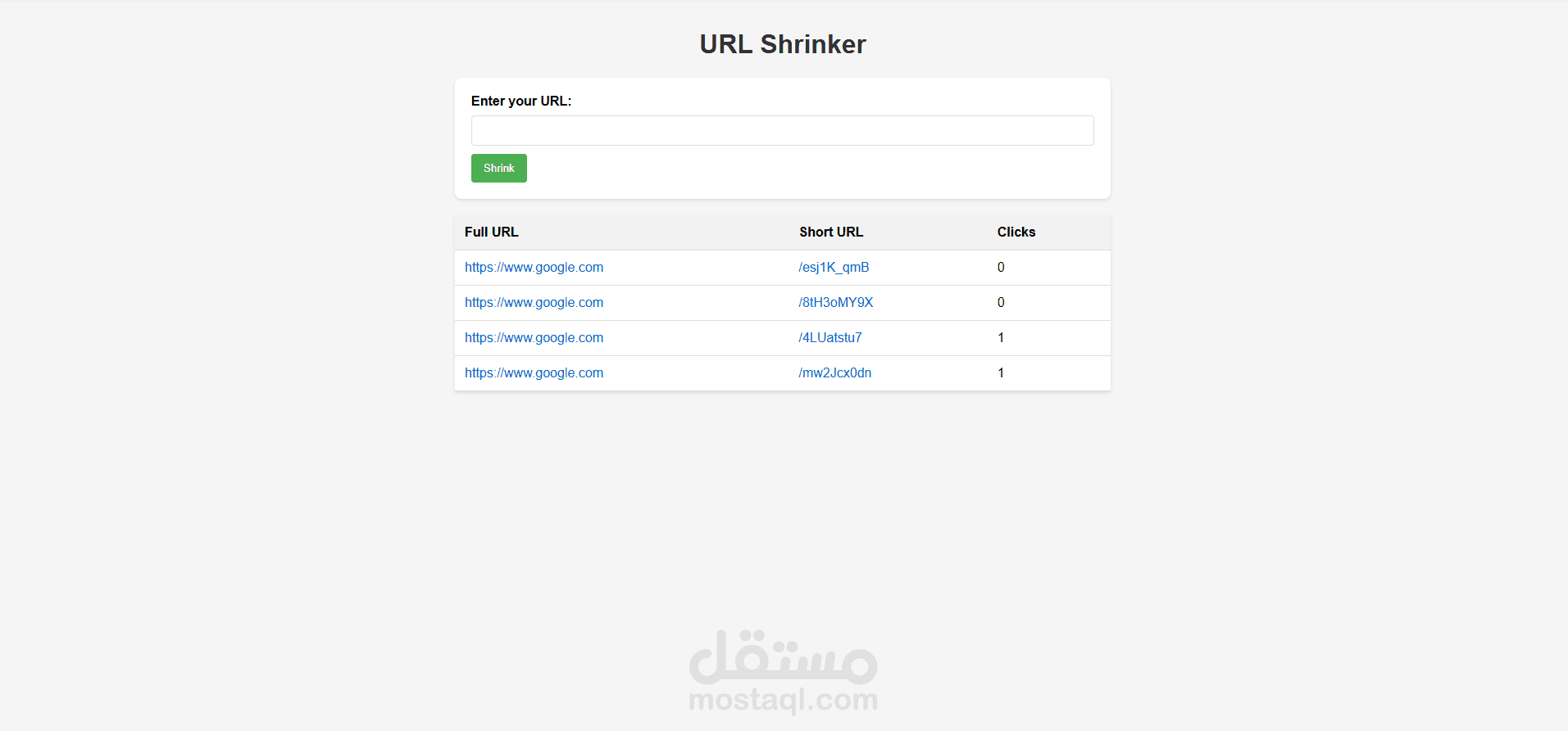 URL Shortener