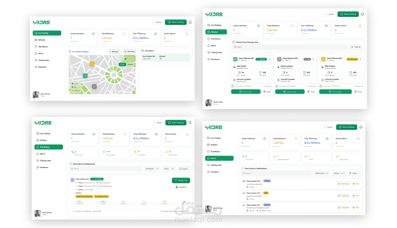 Dashboard لمتابعة ومراقبة البيانات لحظيًا