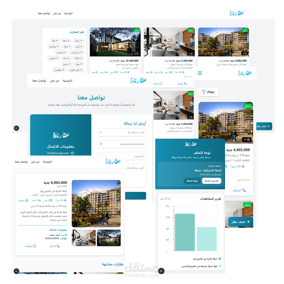 aqarnna real estate website (عقارنا)