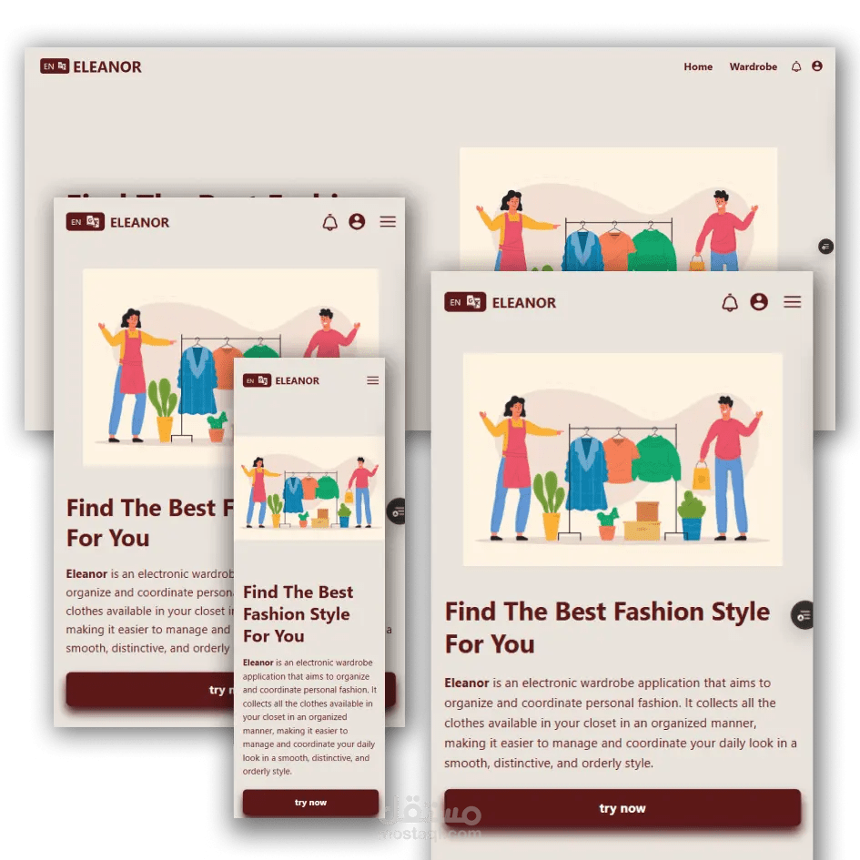 Full Stack Developer – Eleanor Fashion Website