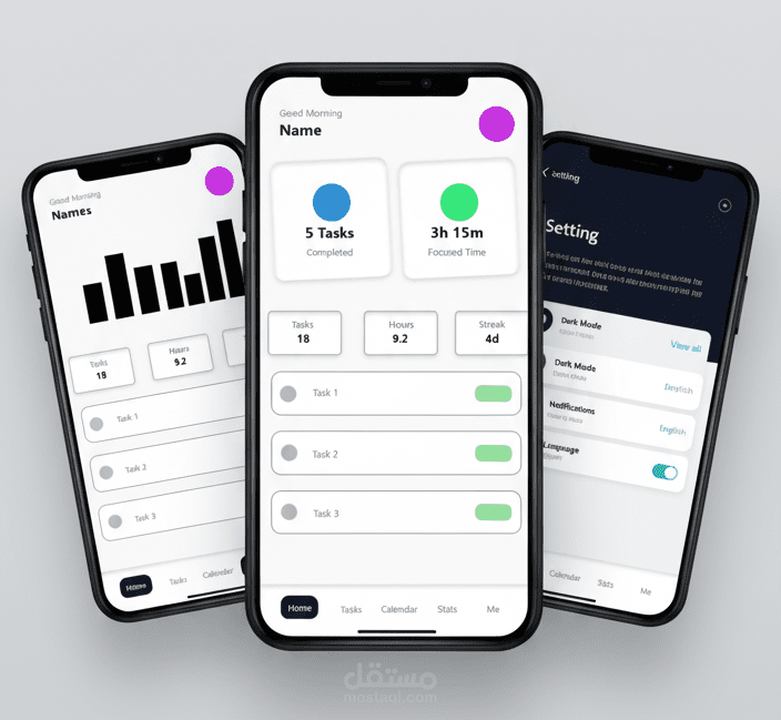 تصميم واجهات تطبيقات ومواقع احترافية بتجربة مستخدم مميزة | UI/UX Design