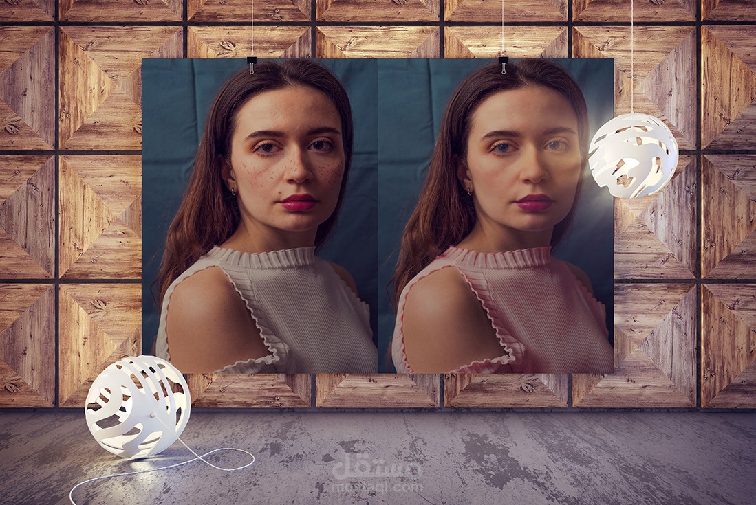 تصميم جرافيك تعديل الصور Frequency separation