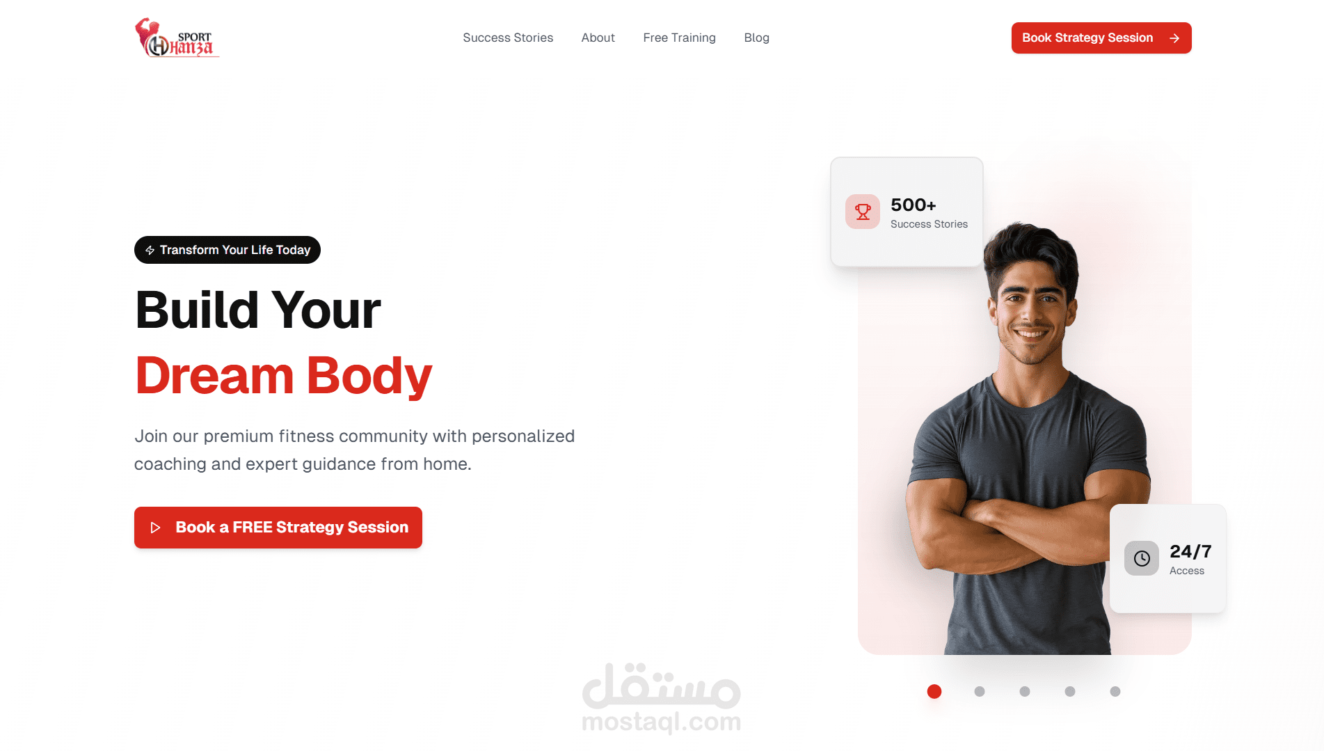 Hamza Sport – منصة تدريب ولياقة بدنية لبناء الجسم وتحسين الصحة بأسلوب احترافي وعصري