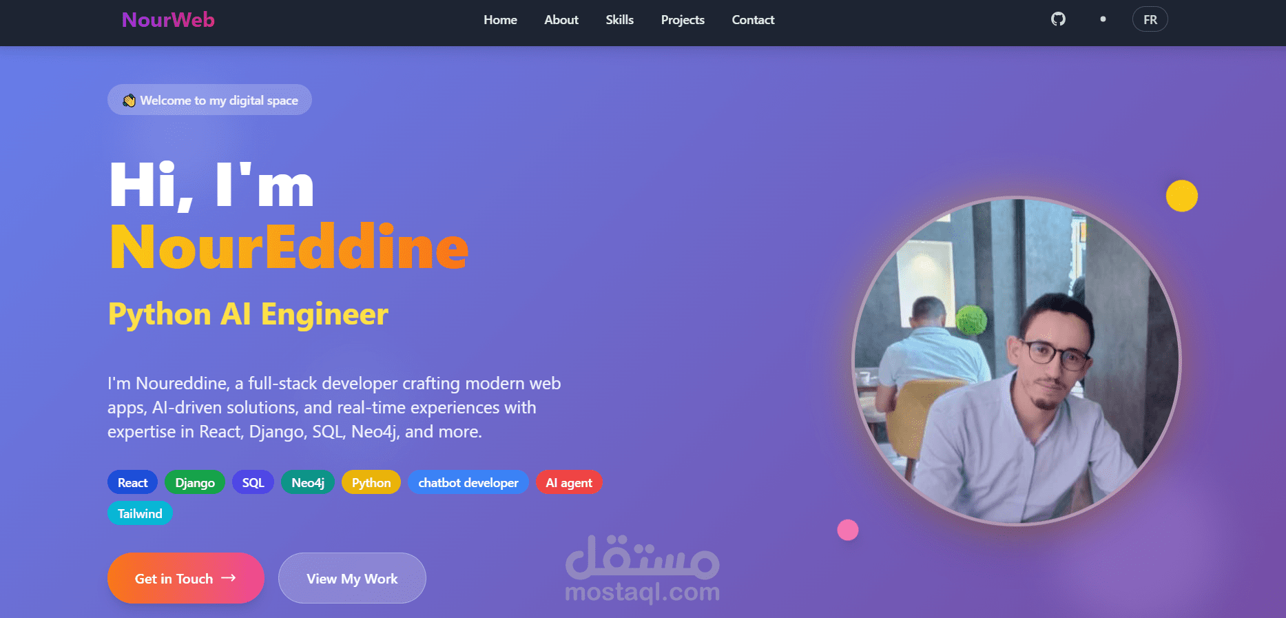 موقع هبوطي للمحفظة