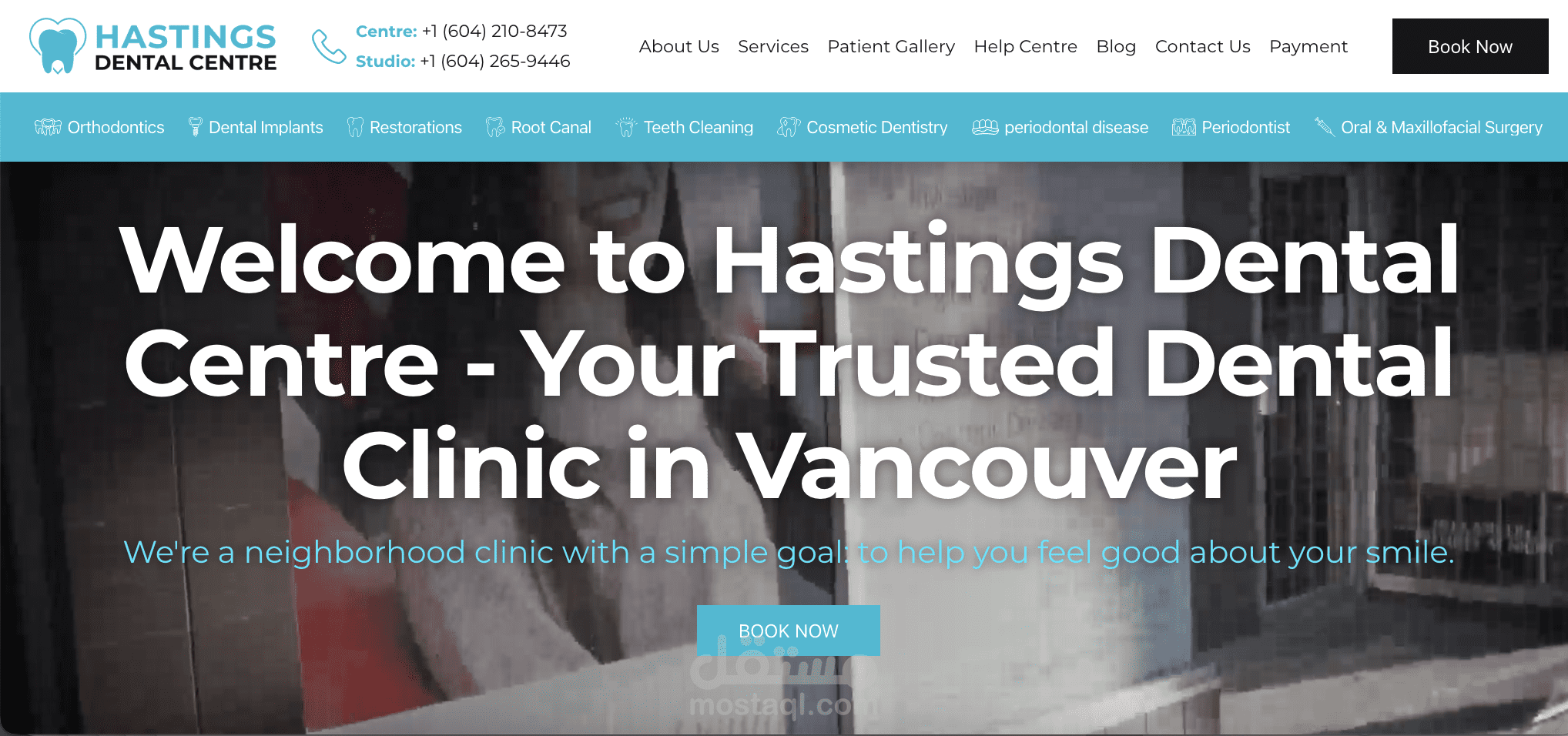 نموذج عمل دولي – Hastings Dental Center – فانكوفر، كندا