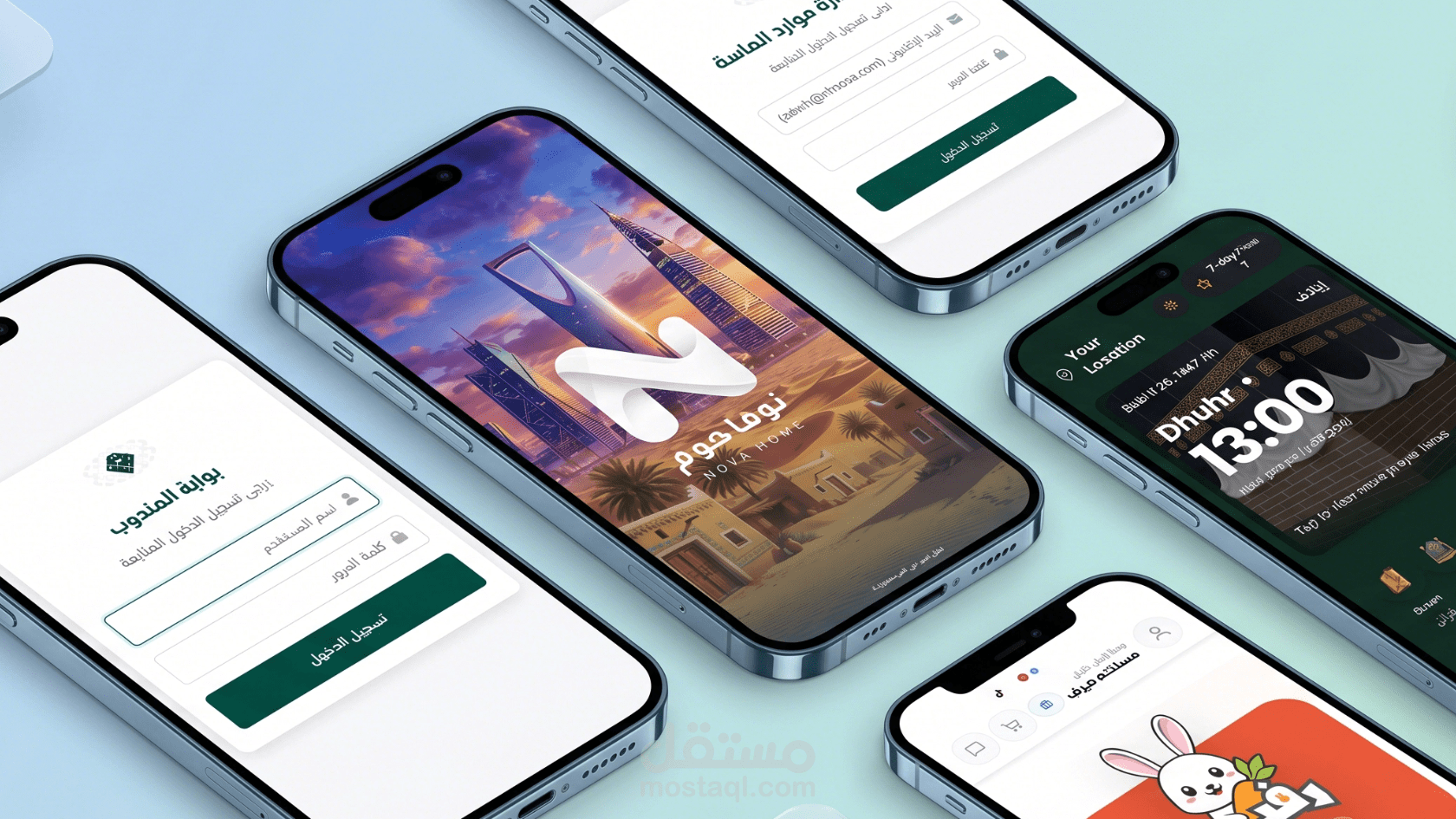 تطبيقات موبايل احترافية (Flutter) مع تصميم وربط كامل