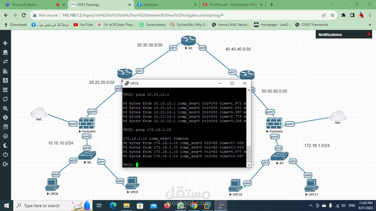 Site-to-Site VPN between two FortiGate Firewalls