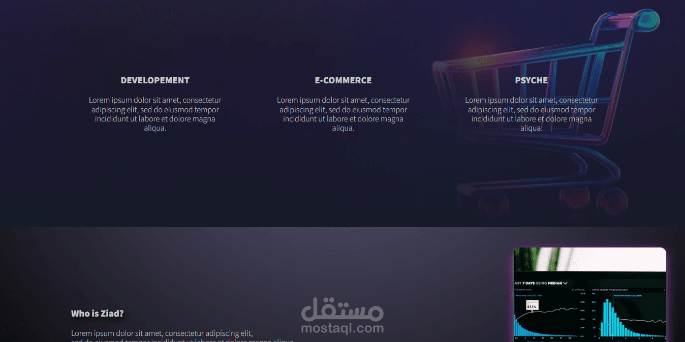 simple landing page