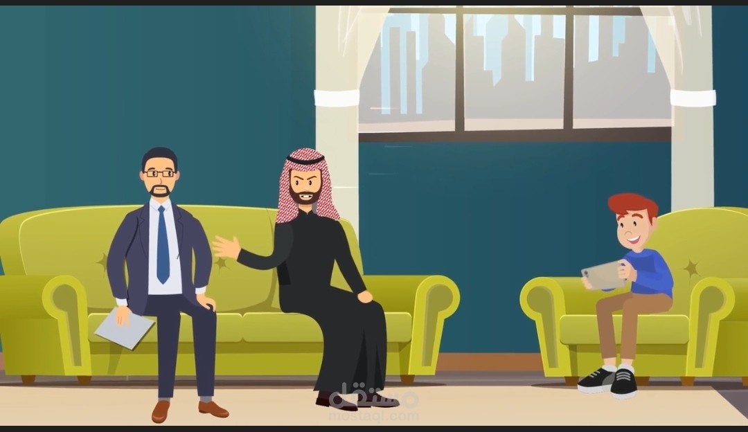 موشن جرافيك تو دي يفوز بالمسابقة بعنوان أبو خالد - منصة مدرستي