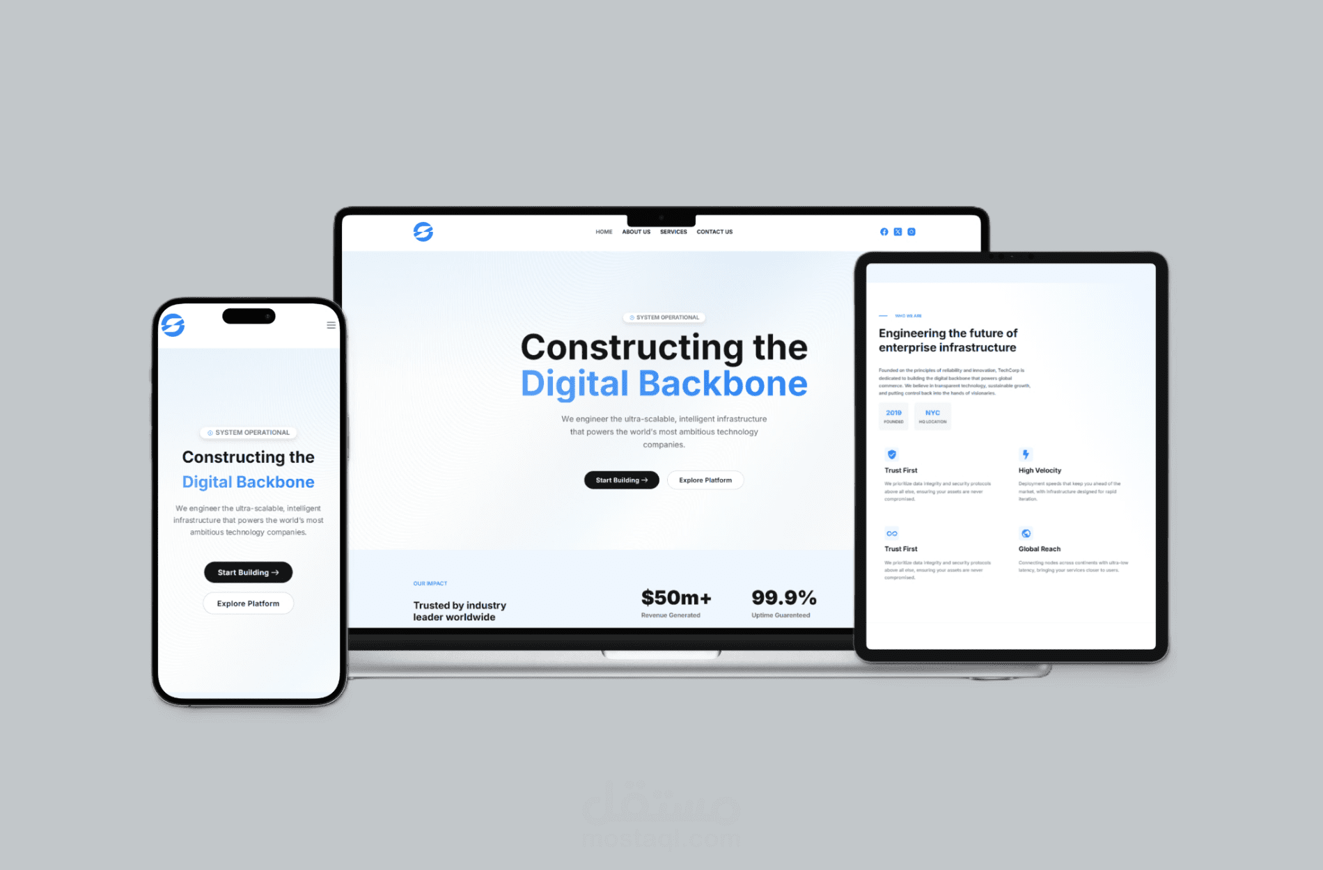 تصميم Landing Page احترافية بواجهة Modern وتجربة مستخدم مميزة.