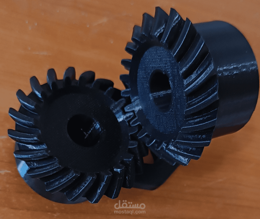 دراسة وتصميم طباعة مسننات مخروطية حلزونية ذات بنية شبكية باستخدام تقنية SLM