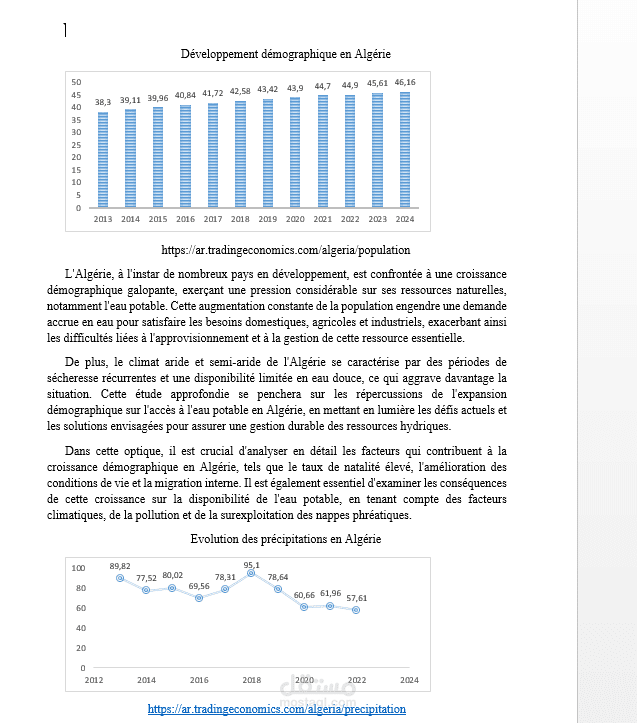 Les enjeux et défis de la consommation d’eau potable au sein des ménages Introduction
