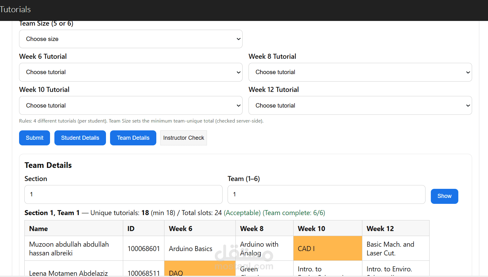 website connected with Excel as database