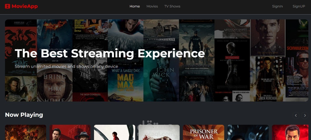 MovieApp - لمتابعة أفضل الأفلام والمسلسلات