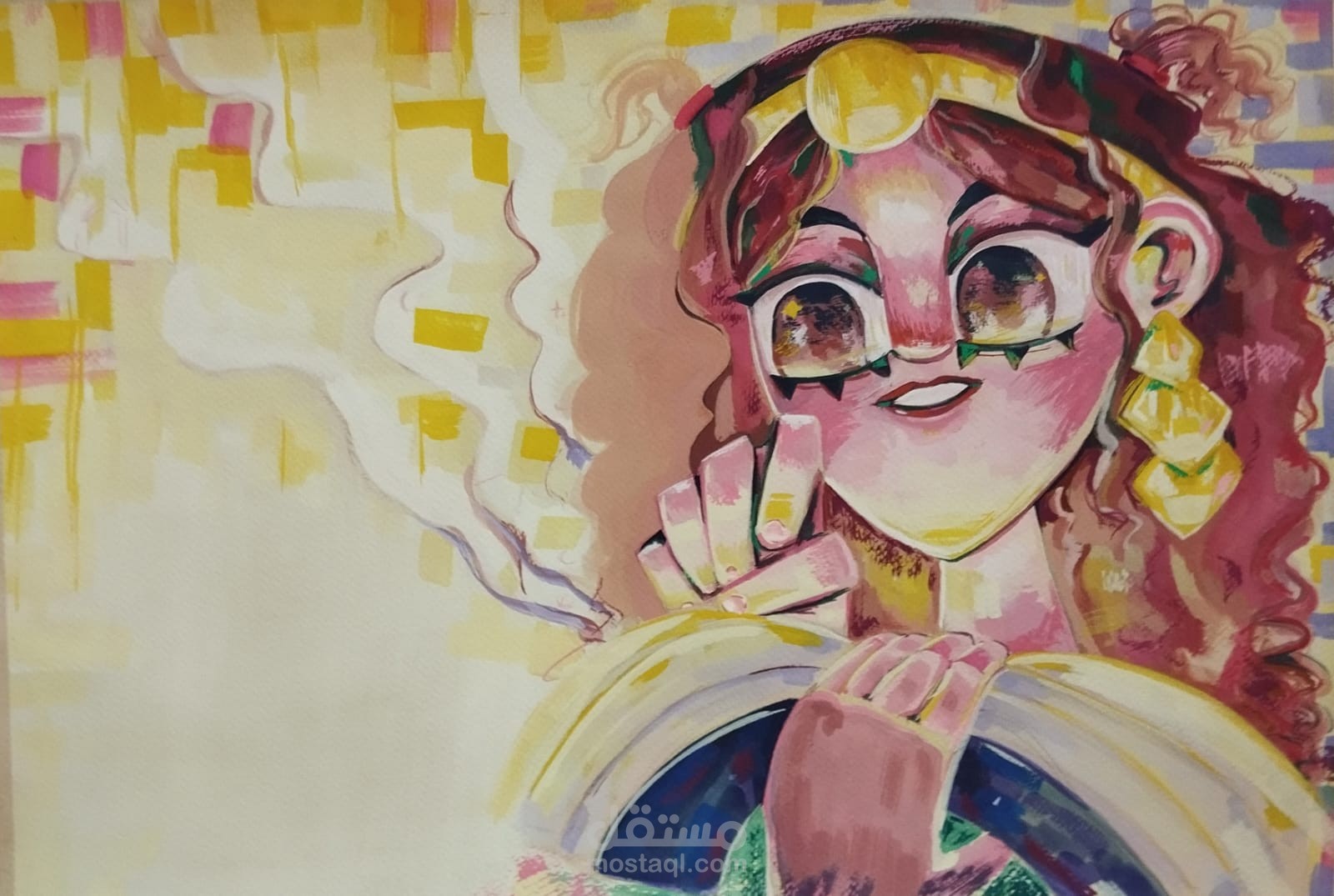 صفحة داخلية لكتاب ألف ليلة وليلة.
