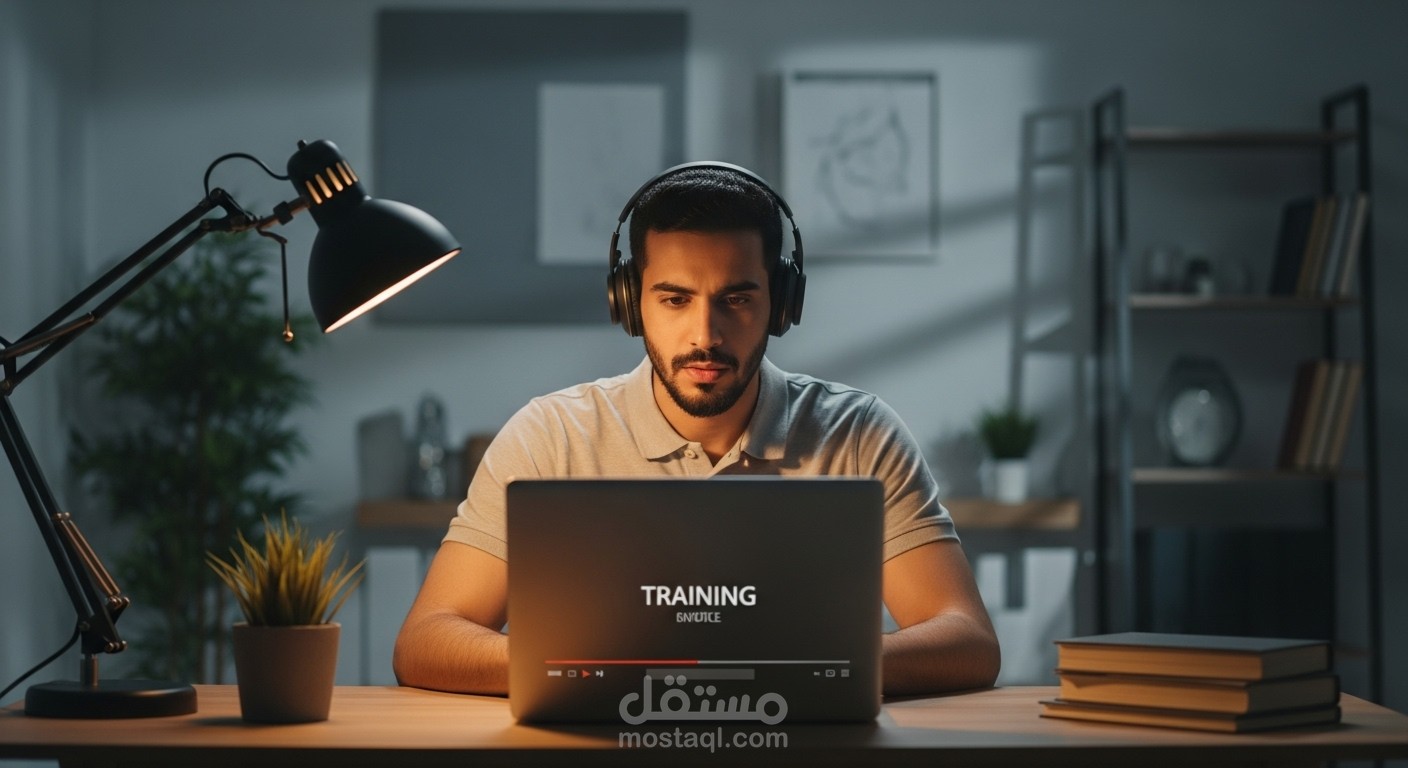 تصميم إعلان بالذكاء الاصطناعي لشركه سعوديه