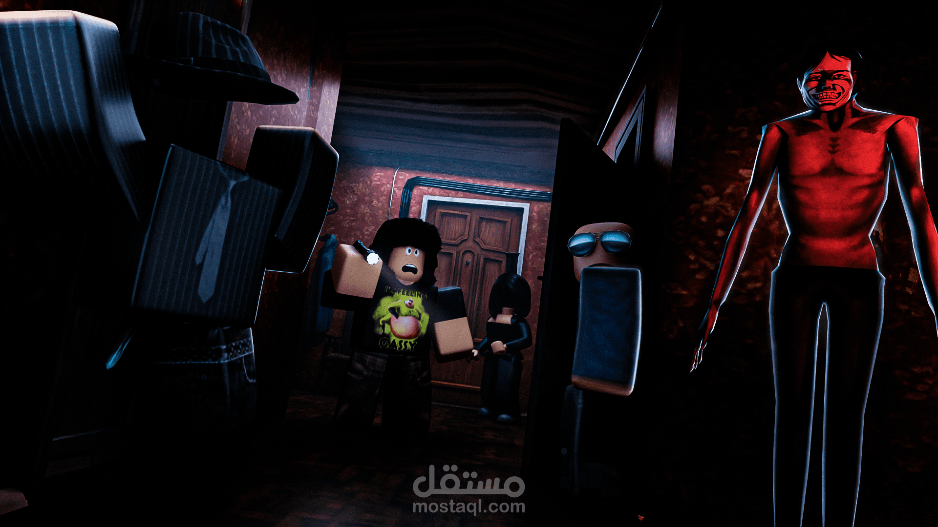 تصميم 3D للعبه رعب
