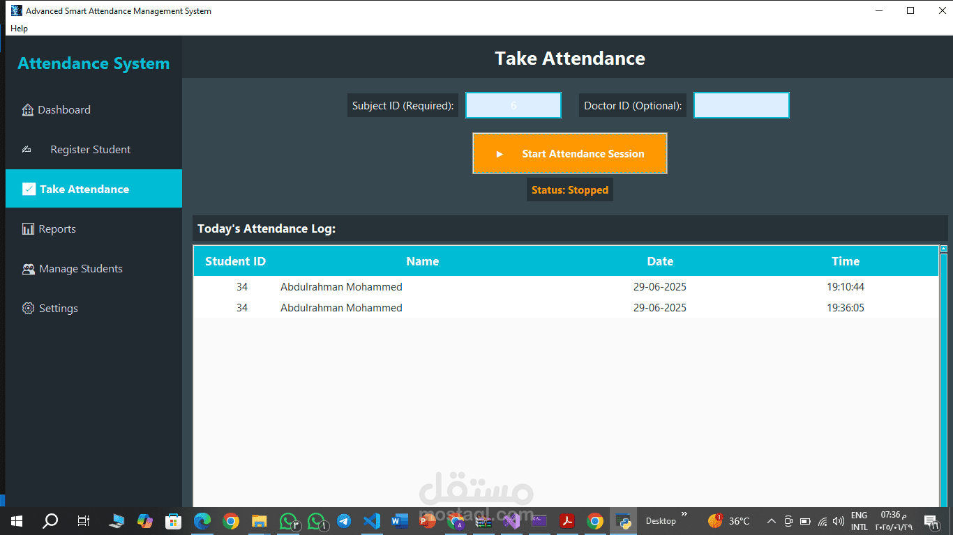 face recognition attendance system