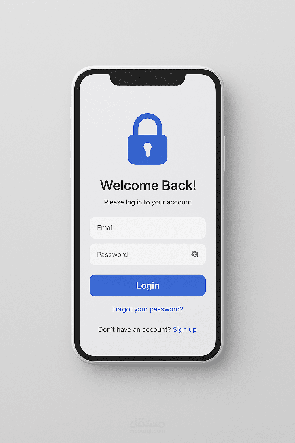 Modern Login Page UI – Flutter
