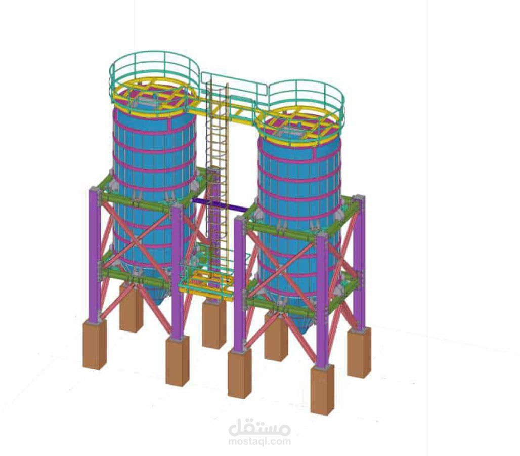 صوامع لمعمل اسمنت في مدينه اضنه