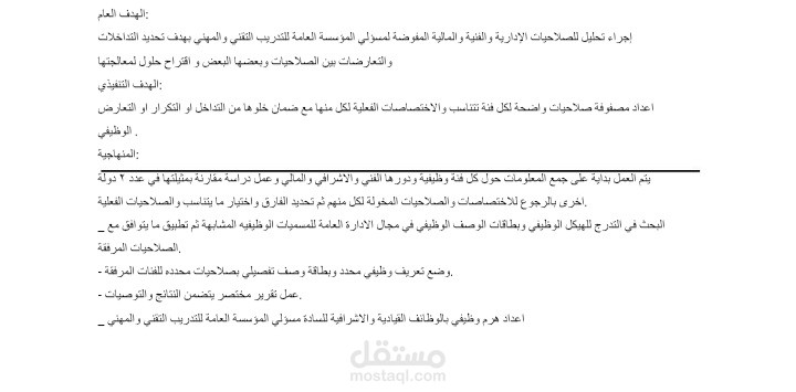 اعداد دليل الصلاحيات الإدارية والفنية والمالية المفوضة بالهيكل التنظيمي للمؤسسة او الشركة او الهيئة