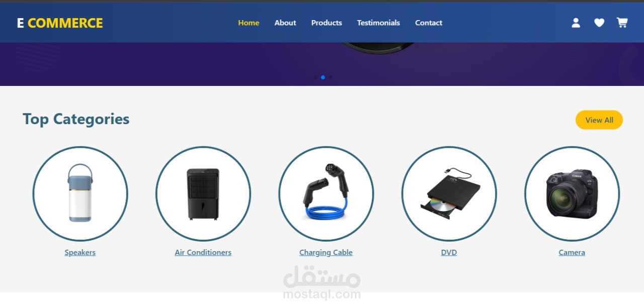 تصميم وتطوير موقع E-Commerce احترافي لبيع المنتجات أونلاين