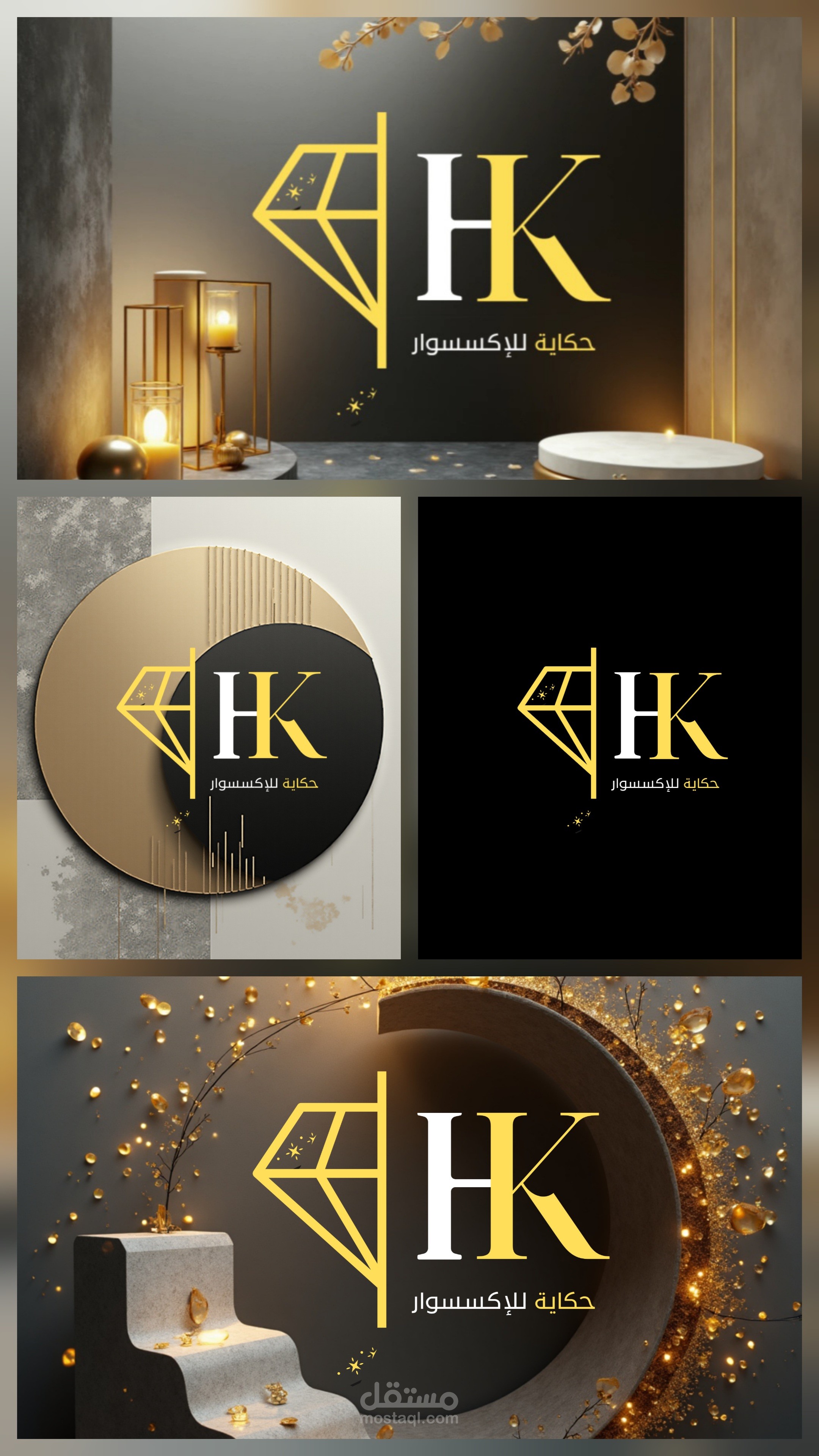تصميم شعار مبتكر (Logo Design) ليمثل الهوية البصرية الرسمية للعلامة التجارية.