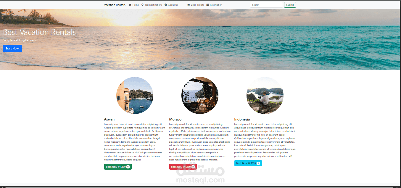 صفحة هبوط (landing page)